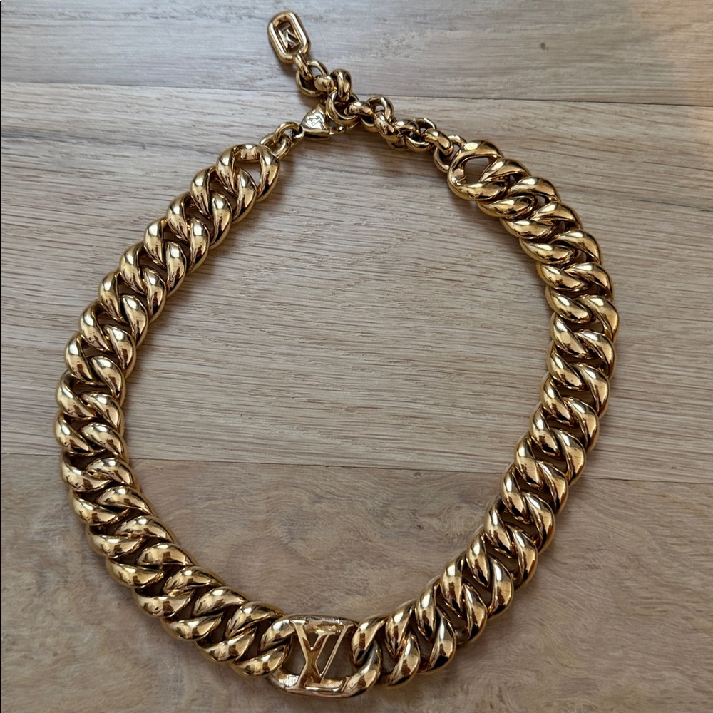 Louis Vuitton Gold Chain Link Necklace